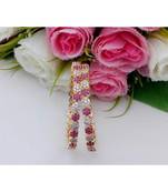 Elegant Desinger Cz / Ruby Bangle