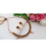 Cute Antique Neckset With A Pair Of Matching Ear Rings