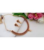 Cute Antique Neckset With A Pair Of Matching Ear Rings