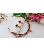 Cute Antique Neckset With A Pair Of Matching Ear Rings