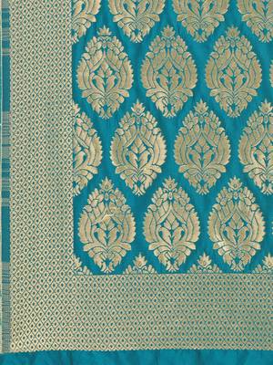 Pink & Sea Green Color Unstitched Dress Material 4