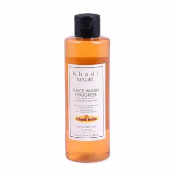 Khadi Mauri Herbal Fenugreek (Methi) Face Wash - Anti Pigmentation - Herbal and Ayurvedic - 210 ml 2