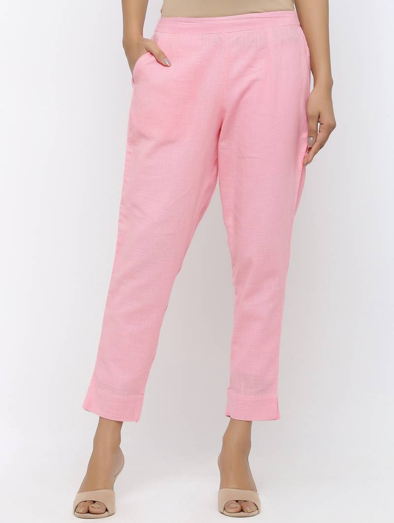 Women's Grey Pure Cotton Printed & Embroidered A-line Kurta Pant Set