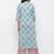 Women's Blue Cotton Printed Straight Kurta Palazzo Set