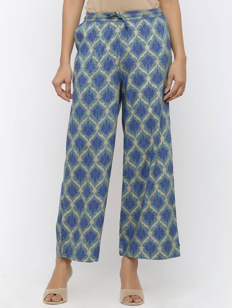 Women's Black Rayon Embroidery Straight Kurta Palazzo Set