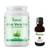 Kazima Aloe vera Gel Raw (1KG) and Almond Oil 15ml  Ideal for Skin Treatment