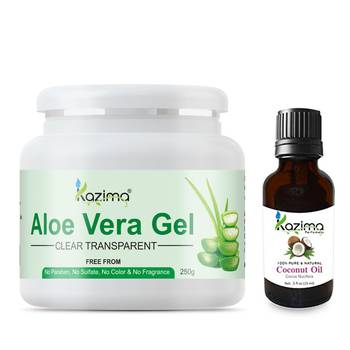 100% Pure Natural Raw Combo Pack Ideal for Hair Growth, Damaged Hair, Face, Dry Skin, Moisturizer 1