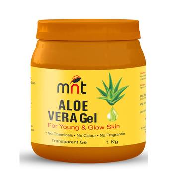 MNT ALOE VERA Gel For Young & Glow Skin 1 Kg (No Chemicals, No Colour, No Fragrance) 1