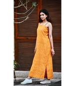 Mustard Ikat Slip Dress