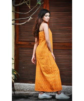 Mustard Ikat Slip Dress 6