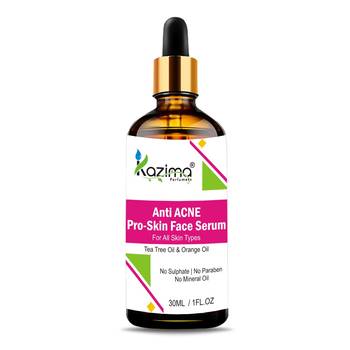 Kazima Anti Acne Pro-Skin Face Serum (30ML) with Tea Tree Oil, Neem Oil & Orange Oil For Face - Best For Acne 1