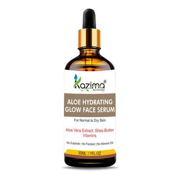 Kazima  Aloe Hydrating Glow Face Serum (30ML) with Aloe Vera Extract, Shea Butter, Witch Hazel 1