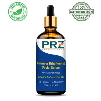PRZ Fairness Brightening Facial Serum (30ML) For All Skin types - Under Eye Dark Circles, Anti Aging, Skin Fairness 1