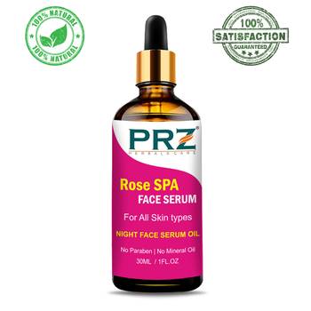 PRZ Rose SPA Face Serum (30ML) Night Face Serum For All Skin Type - Helps in Tightening Skin Tissues 1