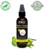 PRZ ONION 11 Herbs Hair Growth Oil For Unisex (100 ML)- ALL TYPE OF HAIR - For Hair Fall Control & Hair ReGrowth