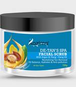 Kazima DE-Tan   s SPA Facial Scrub (100g) with Argan & Ylang Ylang Oil pH Balance, Hydrates & Anti-pollution