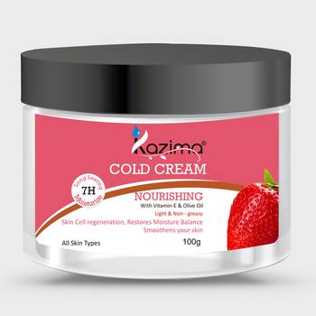 Kazima Nourishing COLD CREAM (100g) with Vitamin-E & Olive Oil | Light & Non - Greasy For Skin 1
