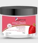 Kazima Nourishing COLD CREAM (100g) with Vitamin-E & Olive Oil | Light & Non - Greasy For Skin