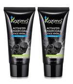 Kazima Activated CHARCOAL Face Wash With Green Tea For Anti Pollution, ANTI AGING & Anti Acne Pimple Scars