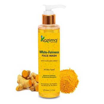 Kazima White Fairness Face Wash (210ML) - For Removes Dullness & Reduces Blemishes 1