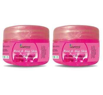 Kazima Rose & Aloe Skin GLOWUP GEL (50 ML Pack of 2)-With Rose & Licorice Extract For Nourishment & Moisturizer 1