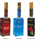 Kazima Sensual Exotic Attar Perfume For Unisex For Unisex Combo (3 Pcs Pack of 8ML Roll On) Free From Alcohol)