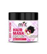 MNT Red Onion Hair Mask with Onion & Black Cumin Oil for Hair Fall Control, Hair Grow & Damaged Hair Repair, 100g