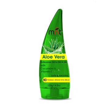 MNT Pure Aloe Vera Gel Moisturizer with Cucumber & Vitamin-E, Multipurpose Beauty Gel (120g) for Face 1