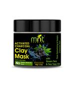 MNT Activated Charcoal Clay Mask with Green Tea & Tea Tree Oil for All Skin Types |Pore Detoxifying