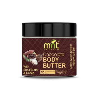 MNT Chocolate Body Butter with Shea Butter & Coffee (100g) for Dry Skin, Skretch Marks, Itchy Skin| No Paraben 1