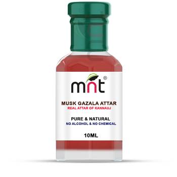 10ml MNT Musk Gazala Attar For Unisex, Long Lasting & Alcohol Free 1