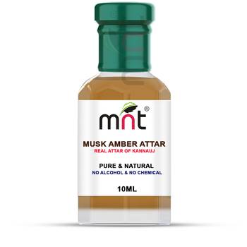 10ml MNT Musk Amber Attar For Unisex, Long Lasting & Alcohol Free 1