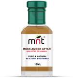 10ml MNT Musk Amber Attar For Unisex, Long Lasting & Alcohol Free