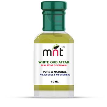 10ml MNT White Oud Attar For Unisex, Long Lasting & Alcohol Free 1