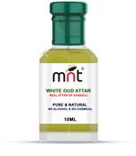10ml MNT White Oud Attar For Unisex, Long Lasting & Alcohol Free