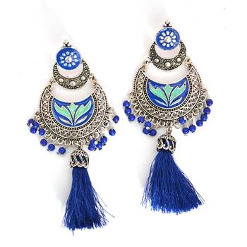 Stylish Thread Tassel Earring For Women And Girls 1