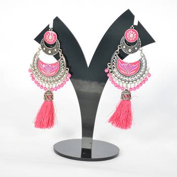 Stylish Thread Tassel Earring For Women And Girls 2