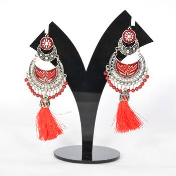 Stylish Thread Tassel Earring For Women And Girls 2