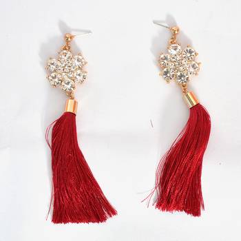 Stylish Thread Tassel Earring For Women And Girls 1
