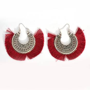 Stylish Thread Tassel Earring For Women And Girls 1