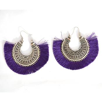 Stylish Thread Tassel Earring For Women And Girls 1