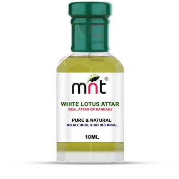 10ml MNT White Lotus Attar For Unisex, Long Lasting & Alcohol Free 1