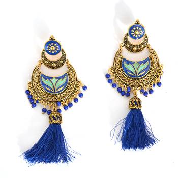 Stylish Thread Tassel Earring For Women And Girls 1