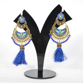 Stylish Thread Tassel Earring For Women And Girls 2