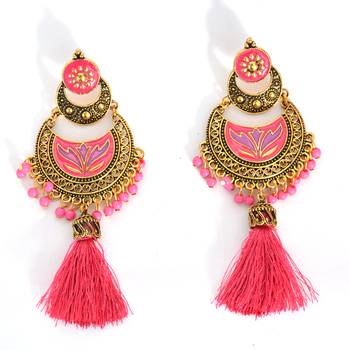 Stylish Thread Tassel Earring For Women And Girls 1