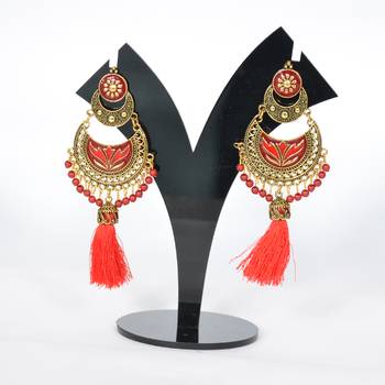 Stylish Thread Tassel Earring For Women And Girls 2