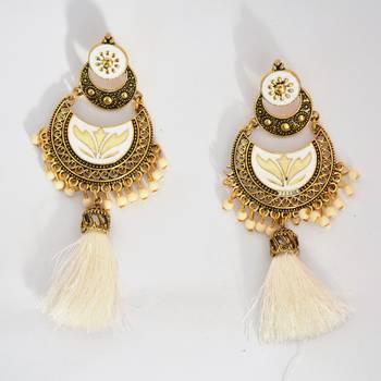 Stylish Thread Tassel Earring For Women And Girls 1