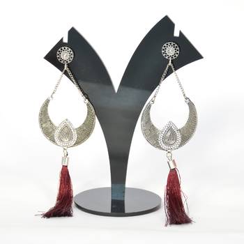 Stylish Thread Tassel Earring For Women And Girls 2