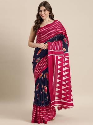 Maroon woven linen saree with blouse 1