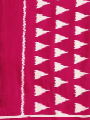 Maroon woven linen saree with blouse 4